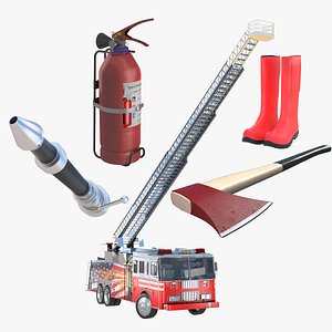 3D Fire Department Collections model