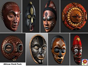 3dsmax pack african mask