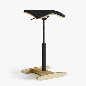 3D Fully Tic Toc Standing Desk Stool