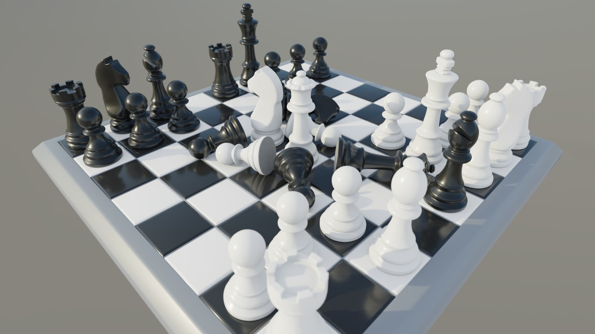 Classic Chess Set Model - TurboSquid 1445321
