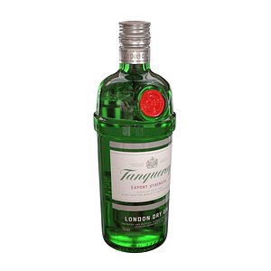 3D tanqueray 70cl bottle gin