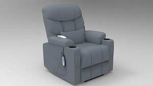 3D Reclining Chair 004 model