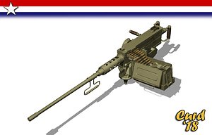 3D m2 50 machine gun