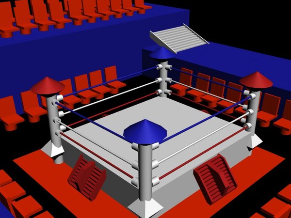 sport ring boxing 3d max