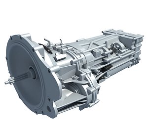 3D transmission engine parts model