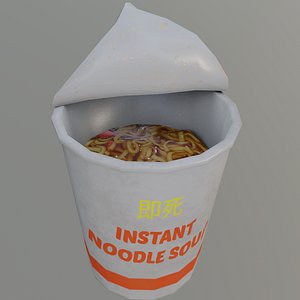 instant noodle soup 3D model