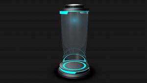 Sci Fi Cylinder 3D model