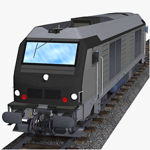 sncf class 75000 diesel electric locomotive 3D model
