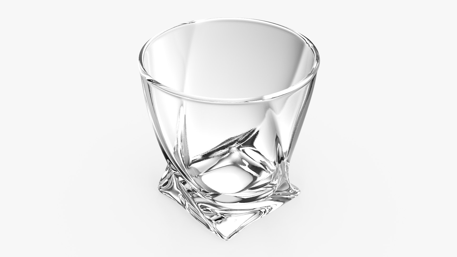 Twisted Rocks Glass 3D model preview