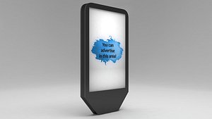 3D designed advertising billboard model