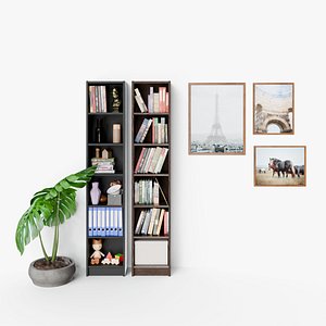 Billy bookcase 40 cm 3D model