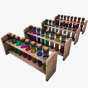 Test Tube Rack Pack 3D model