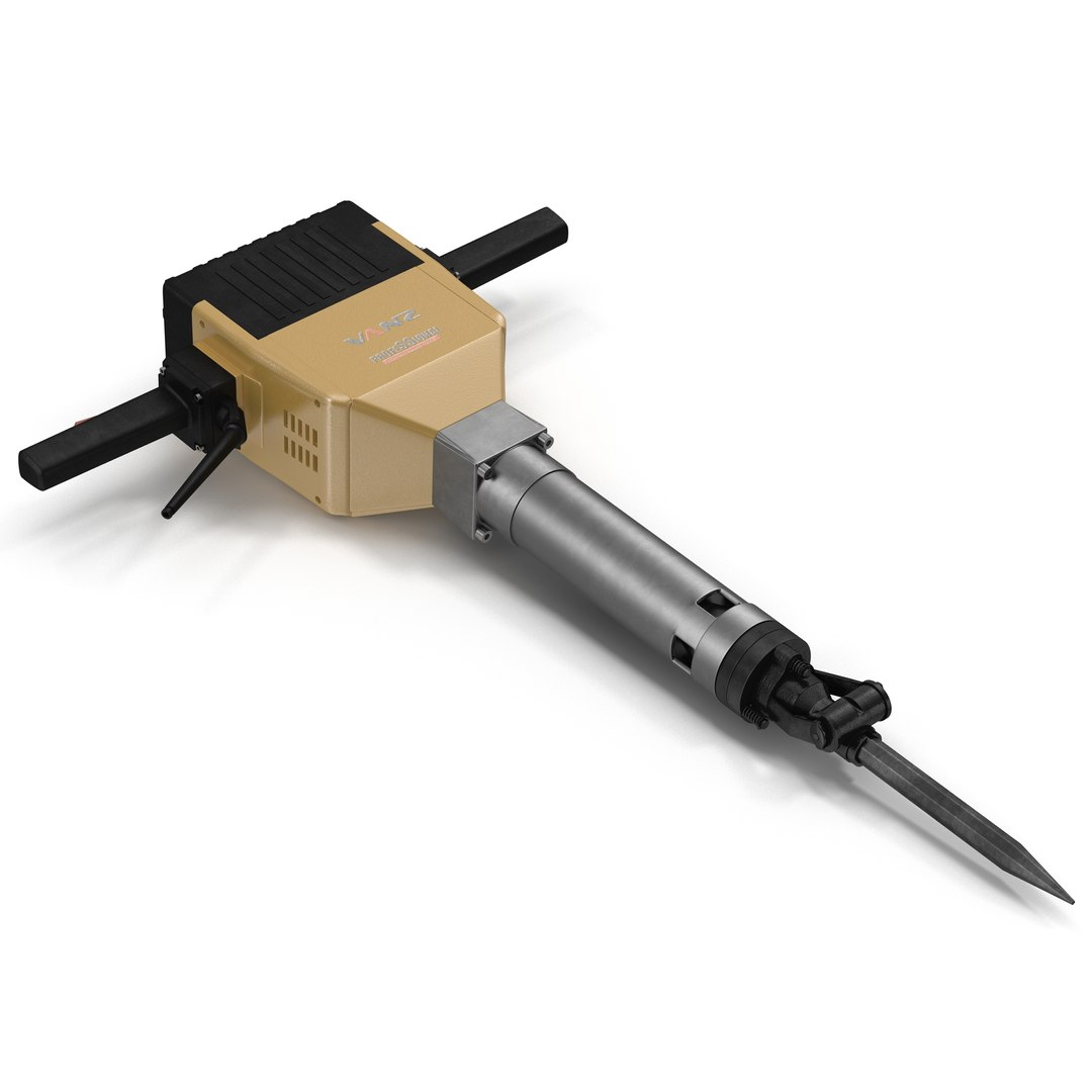 Electric Demolition Jack Hammer 2 3D Model 3D model preview