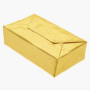 Butter Block in Metallic Gold Foil