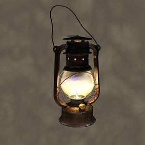 oil lamp 3d model