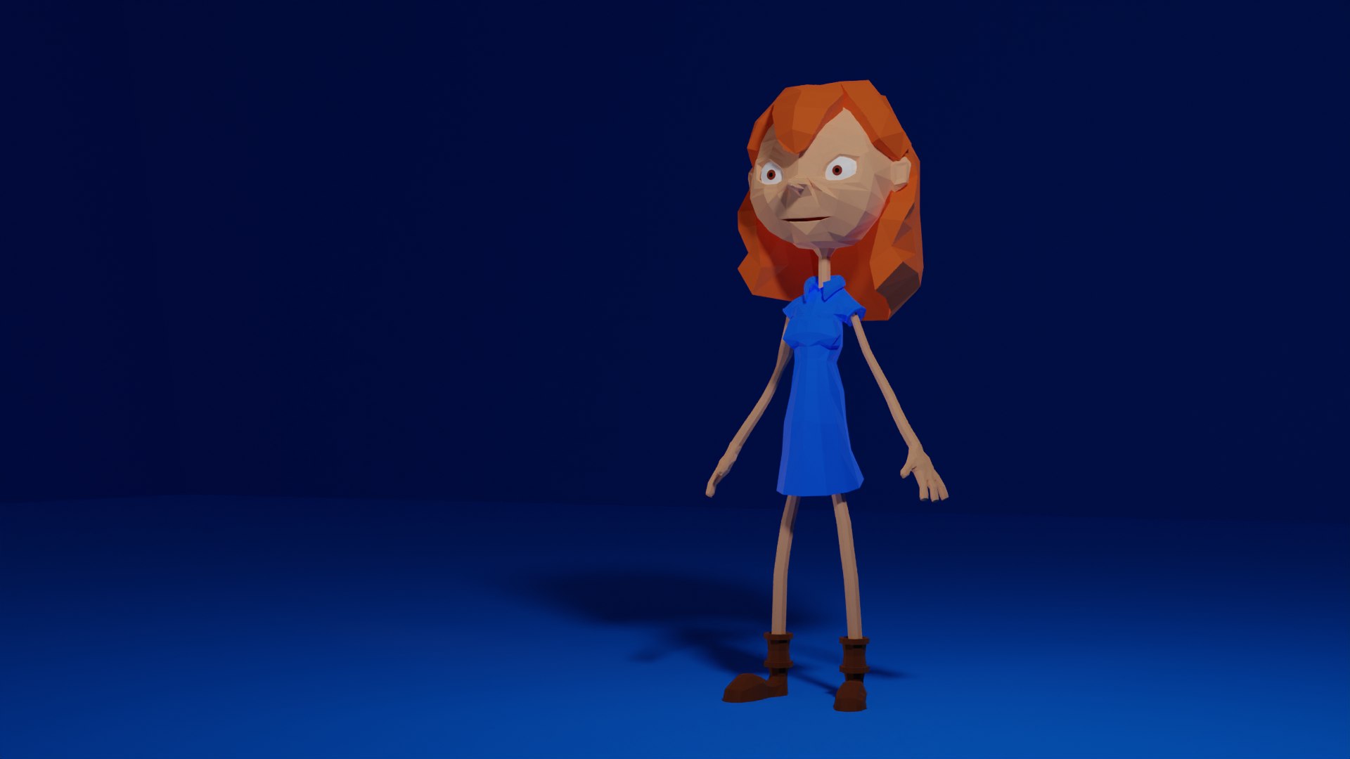 Girl Character Low Poly 3D - TurboSquid 2068221