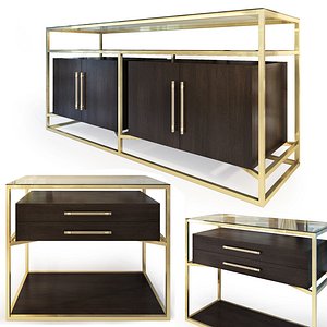 Hooker Curata . Sideboard, nightstand.