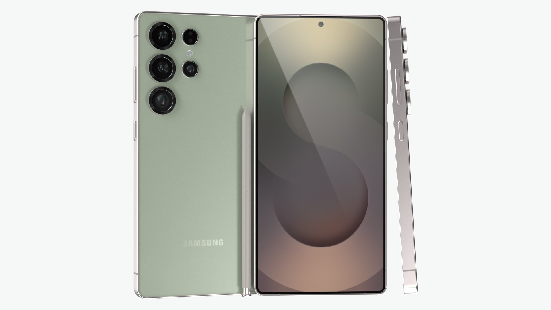 3D Samsung Galaxy S25 Ultra Titanium Jade Green - TurboSquid 2344419