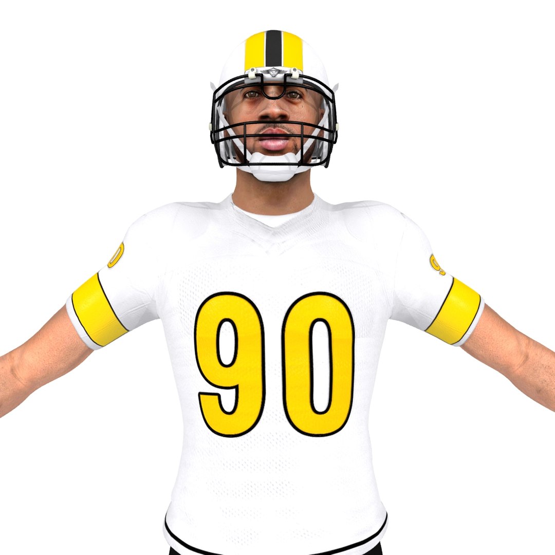custom football player 3d max