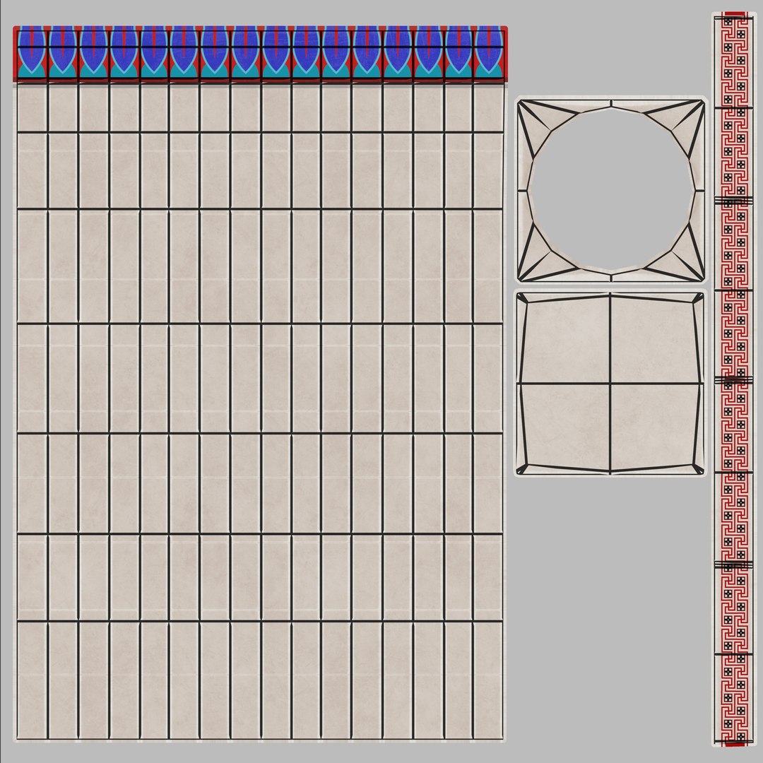 3D doric column polychromy model - TurboSquid 1410912