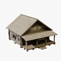 Wild West Trading Post - Old West Log Cabin Store PBR