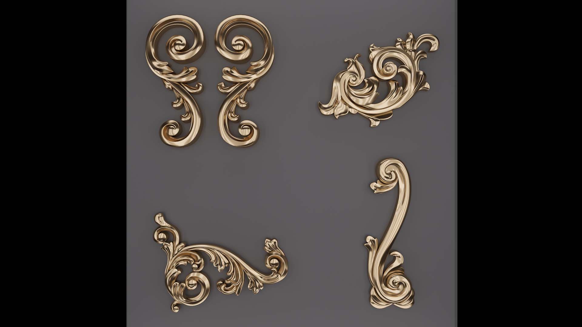 3D Trim Ornament 37 - TurboSquid 1908544