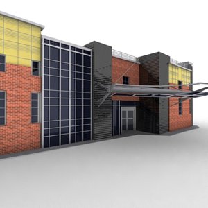 office building 3d max