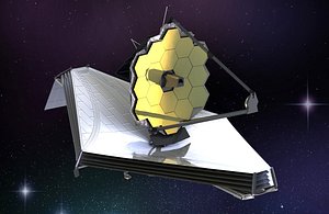 3D james webb space telescope model
