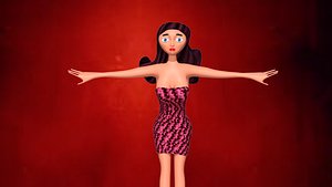 woman dress 3D model