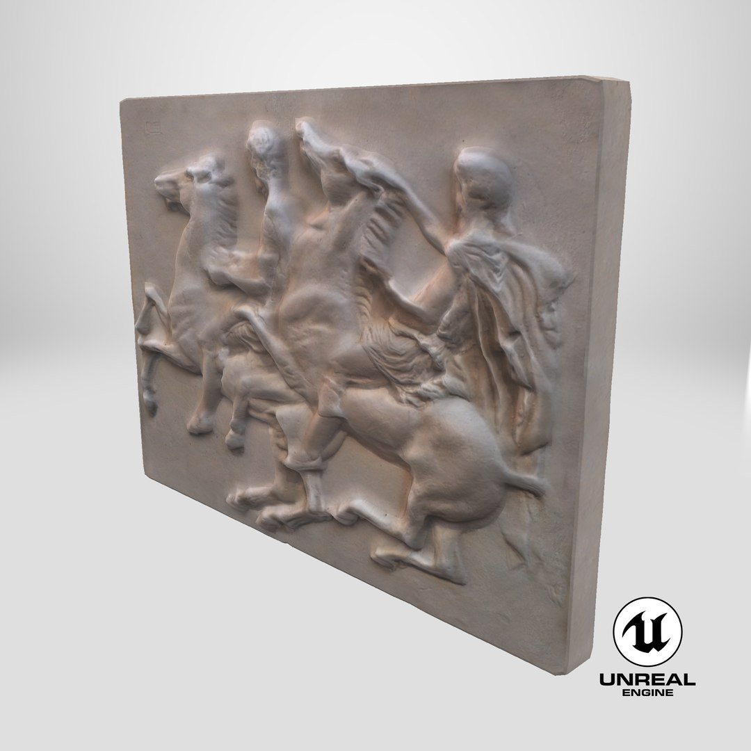 Horse Riders Frieze 3D model https://p.turbosquid.com/ts-thumb/nO/SEJlYW/09/stemcell_unreal_render/png/1701132127/1920x1080/fit_q87/3477896772d465d9d8f447ad6aff744a063d49ed/stemcell_unreal_render.jpg
