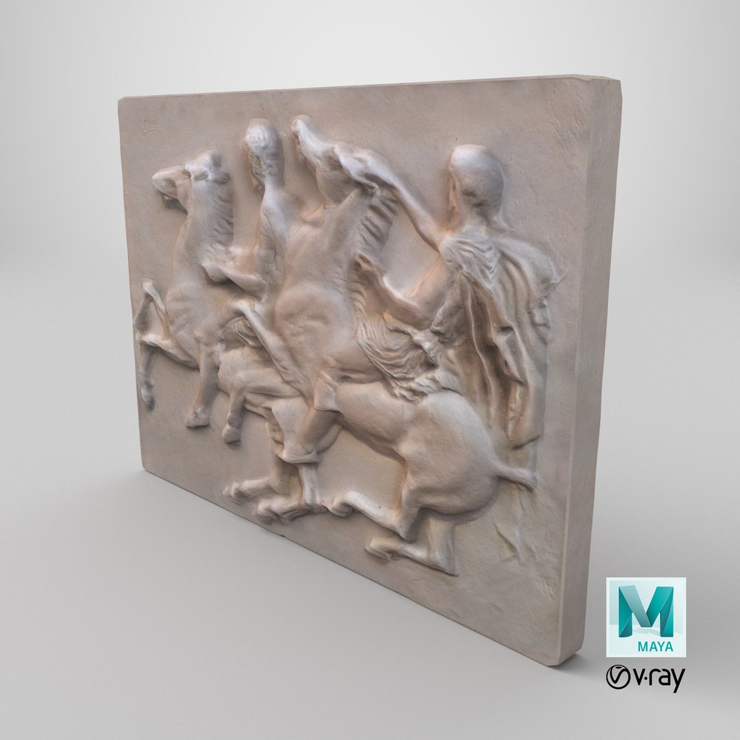 Horse Riders Frieze 3D model https://p.turbosquid.com/ts-thumb/nO/SEJlYW/RM/stemcell_maya_vray_render/png/1701132124/1920x1080/fit_q87/112cecf8546e1c4da335c284fea8cc218e827215/stemcell_maya_vray_render.jpg