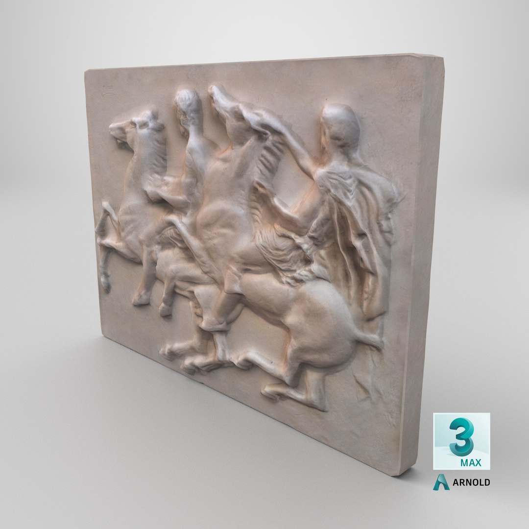 Horse Riders Frieze 3D model https://p.turbosquid.com/ts-thumb/nO/SEJlYW/oN/stemcell_max_arnold_render/png/1701132115/1920x1080/fit_q87/bce89cbed7288fed346bd177af95f40475c0e27f/stemcell_max_arnold_render.jpg