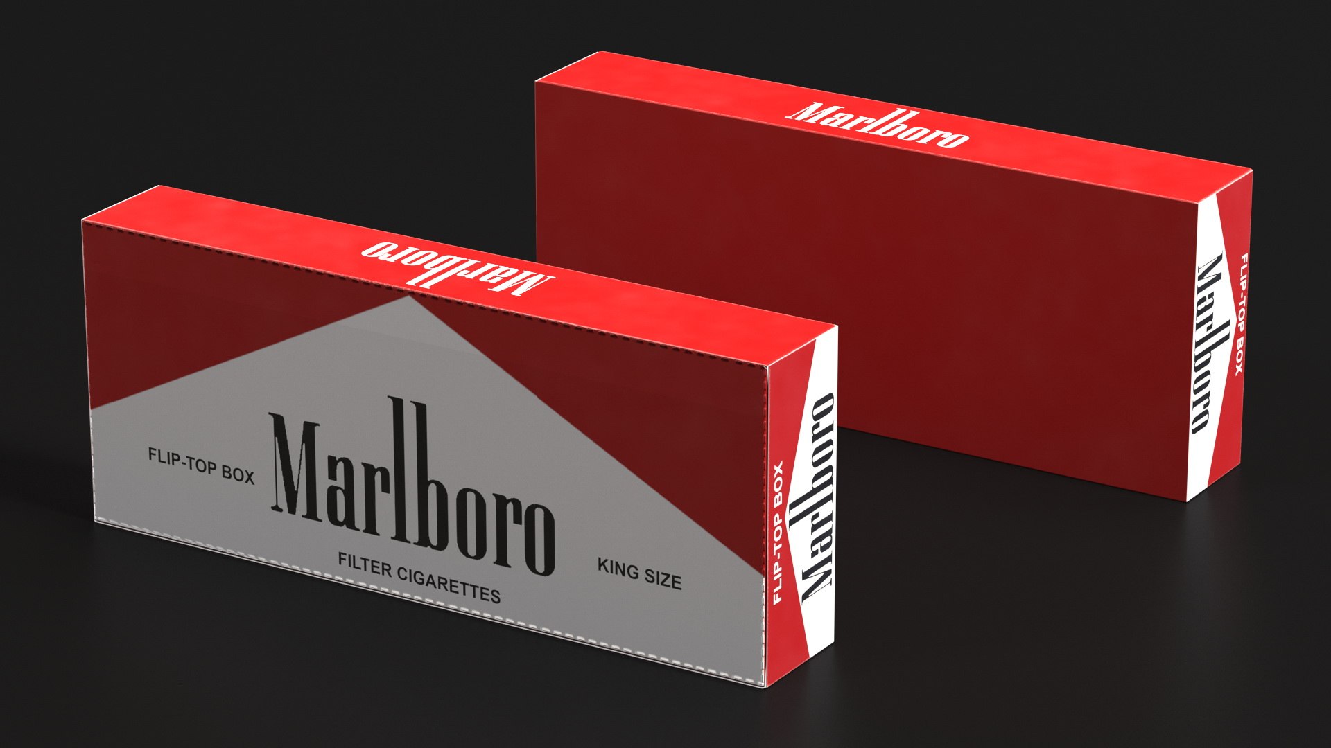 3D Carton Cigarettes Box Marlboro model TurboSquid 1943621
