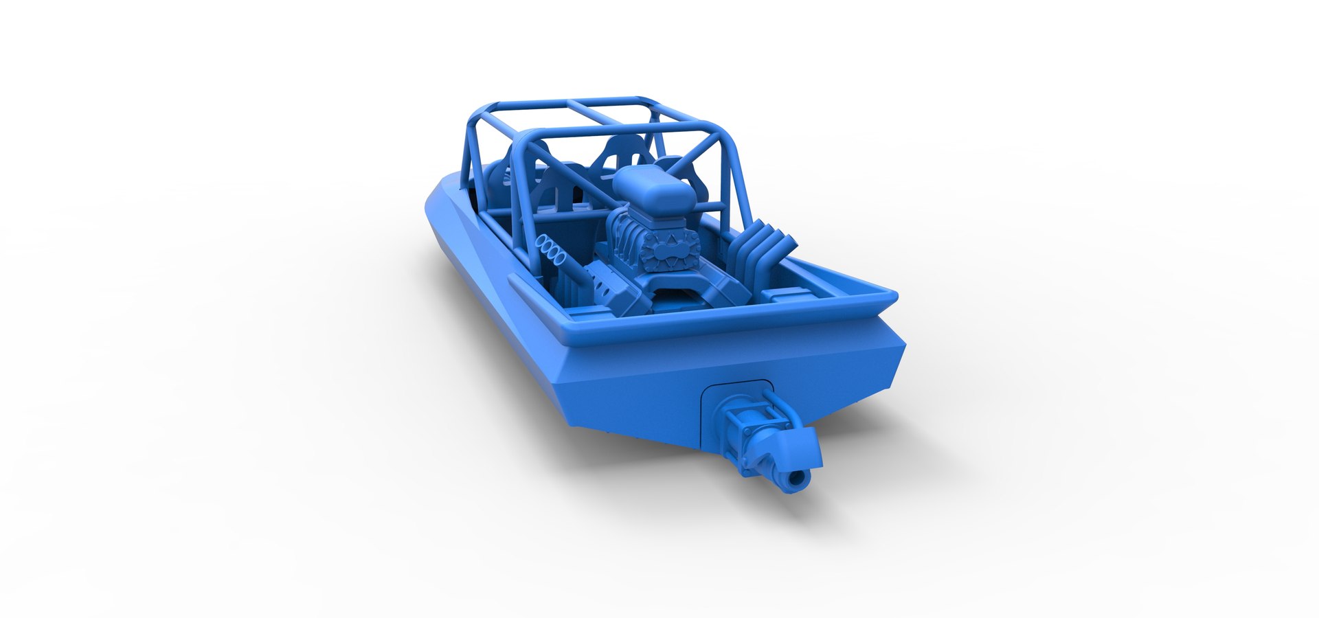 3D Diecast Quad Jet Sprint Boat Scale 1 To 25 Model - TurboSquid 2210729