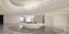 Minimalist Grand Lobby Atrium with Sculptural Ceiling 3D model