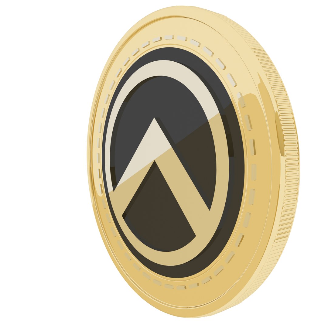 3D ARMR Cryptocurrency Gold Coin - TurboSquid 1782260