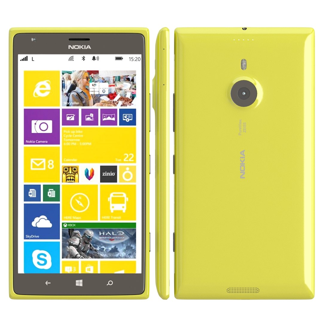 Nokia Lumia 1520 Color 3d Model, image size:1080x1080