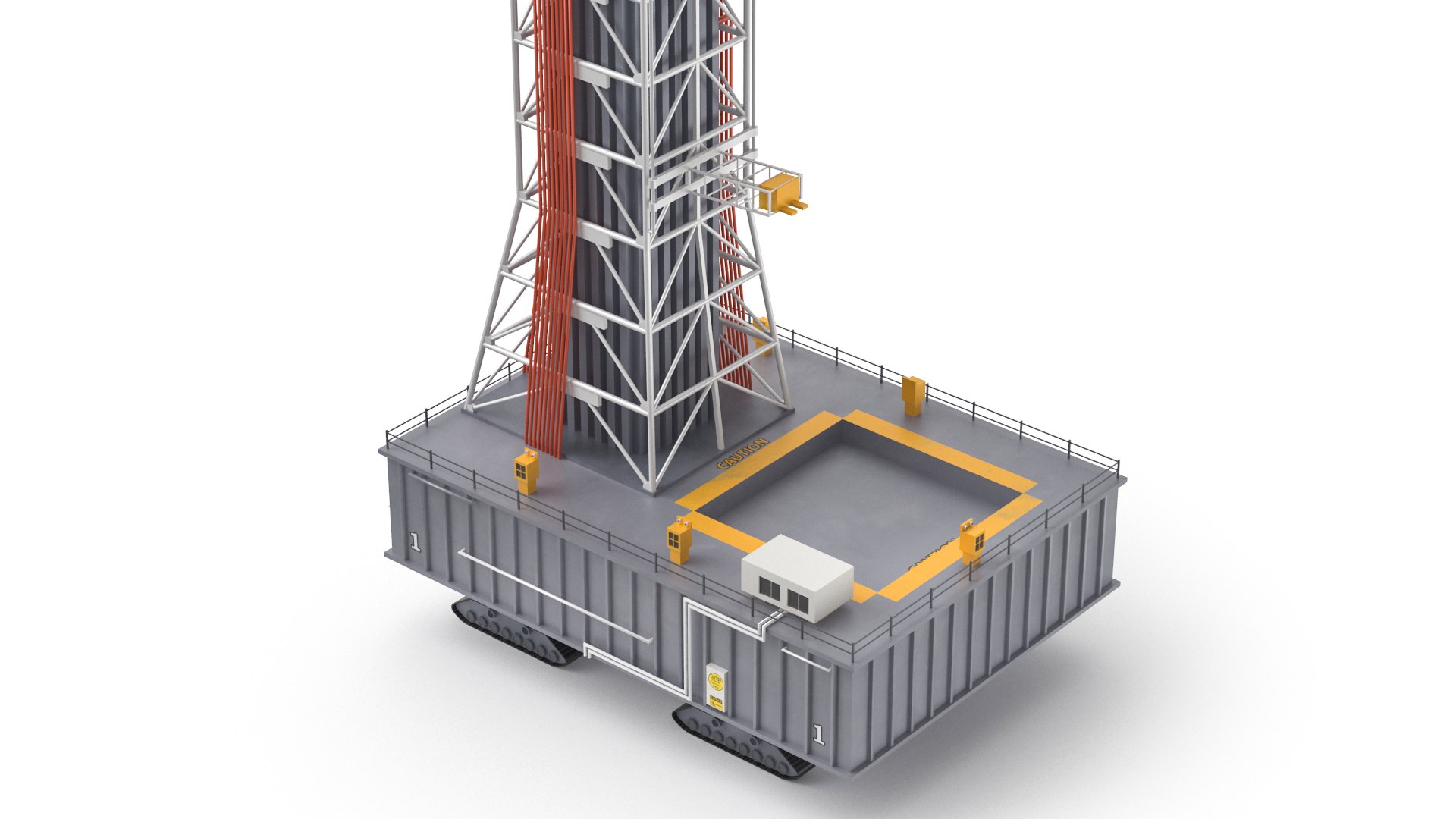 SLS Block 1 On Launcher Base 3D Model - TurboSquid 2281176