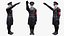 3D Rigged Nazi Wehrmacht Officer Soldier Character German WW2
