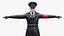 3D Rigged Nazi Wehrmacht Officer Soldier Character German WW2