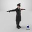 Rigged Nazi Wehrmacht Officer Soldier Character German WW2