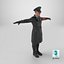 Rigged Nazi Wehrmacht Officer Soldier Character German WW2
