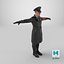 Rigged Nazi Wehrmacht Officer Soldier Character German WW2