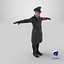 Rigged Nazi Wehrmacht Officer Soldier Character German WW2