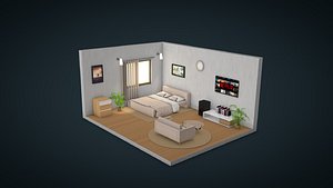3D Isometric Room