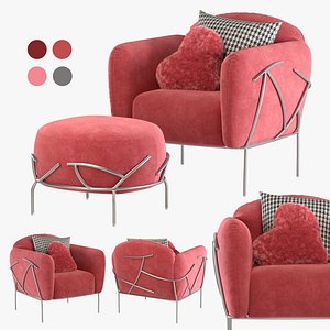 bonaldo corallo armchair 3D model