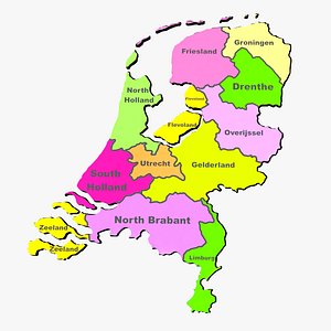 netherlands province map