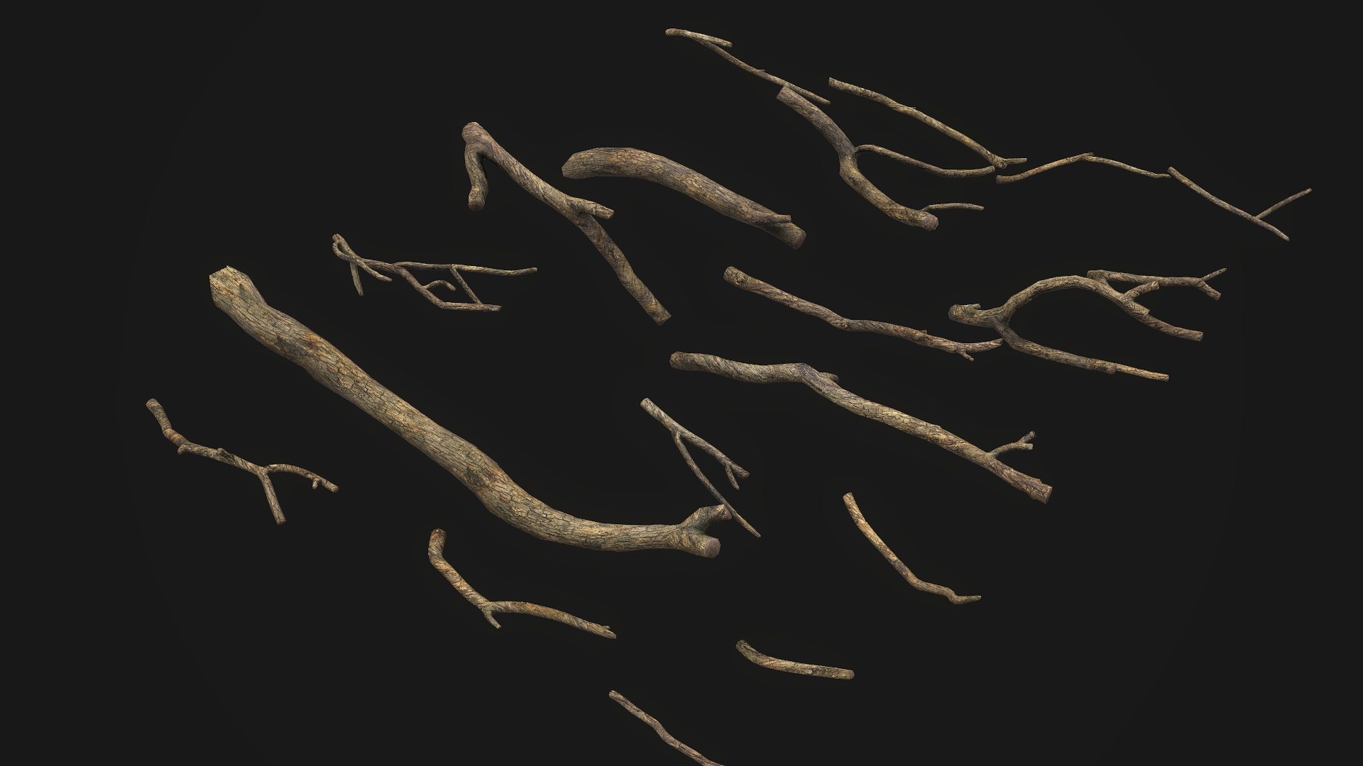 Twig V1 PBR Model - TurboSquid 2298007