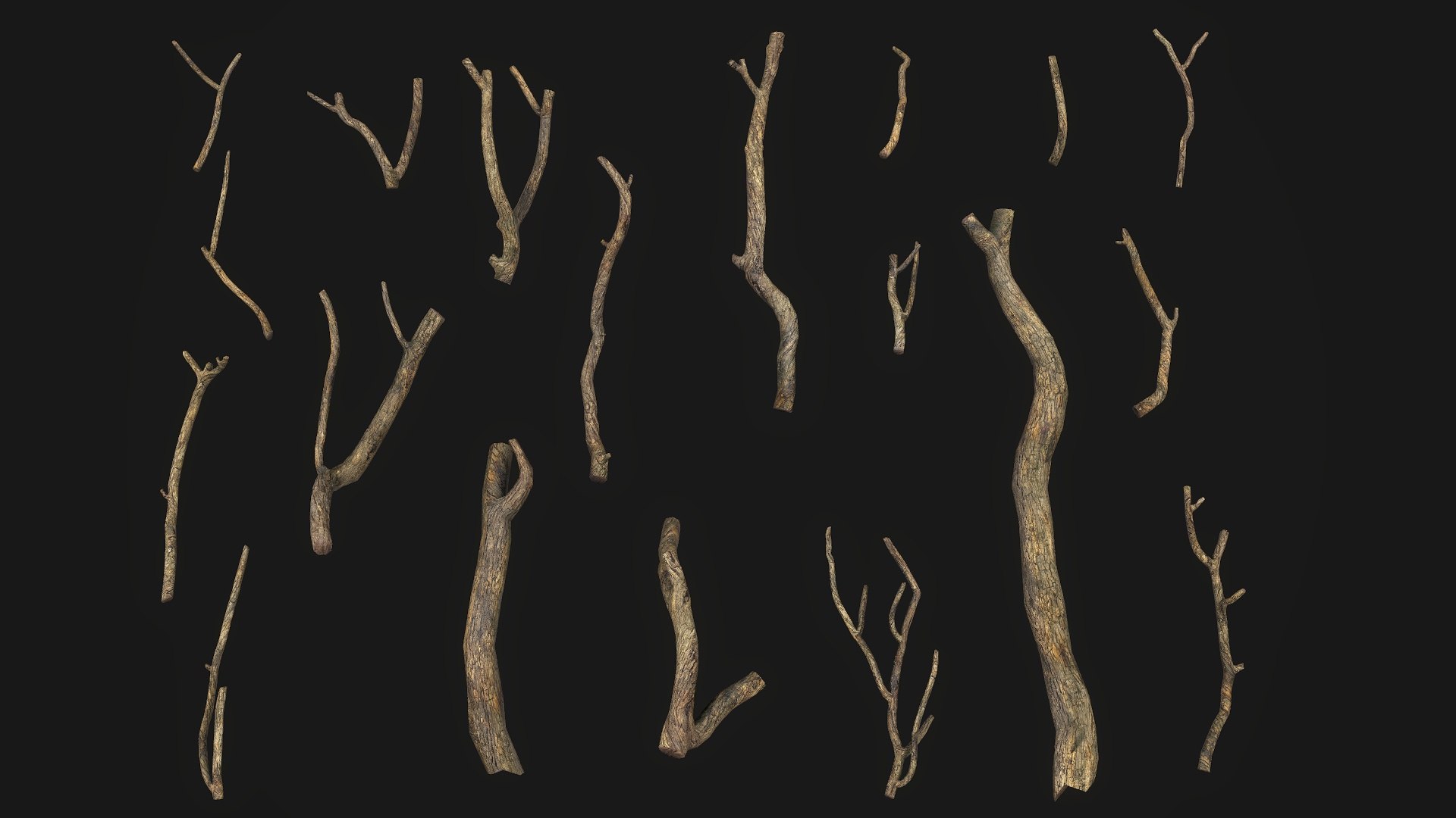 Twig V1 PBR Model - TurboSquid 2298007