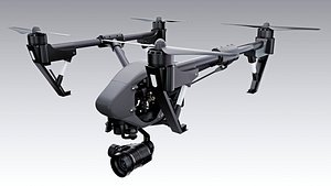 3D DJI Inspire Pro 1 Drone - Cinema 4D Octane Plus Other 3D Formats